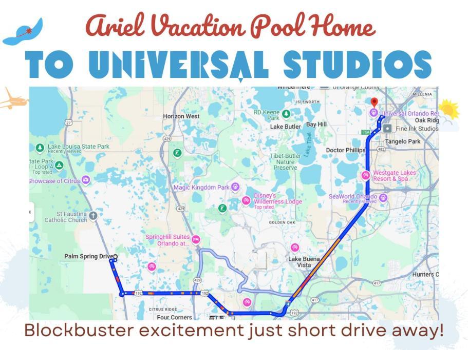 Ariel Private Pool Home Wspa Orlando Extérieur photo